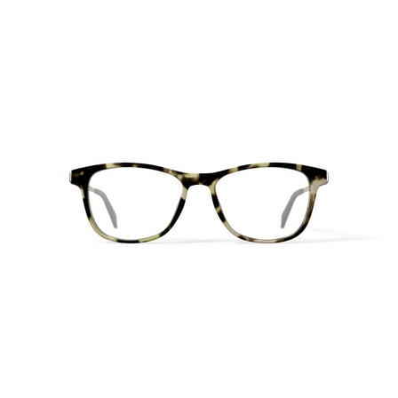 Bio Eyes Women's Opal Square Prescription Eyeglasses with Case, Brown Tortoise