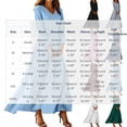 thumbnail image 3 of Nowekniz Women's Solid V Neck Maxi Dress Elegant A-Line Long Flowy Dress For Wedding Guest Cocktail Party Formal, 3 of 6