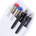 thumbnail image 2 of Ruiboury 6PCS / Set Stylo PVC Inséré Chemise de Protection Étanche pour le Bureau 6PCS & Blanc, 2 of 8