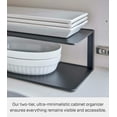 thumbnail image 5 of Yamazaki Home Two-Tier Cabinet Organizer, Black, Steel, Supports 5.5 pounds, No Assembly, 5 of 7