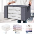 thumbnail image 5 of GRAREND Closet Organizers and Storage Bags for Clothes Storage, 80L Large Capacity Blanket Storage Bag- 4Pcs, 5 of 7