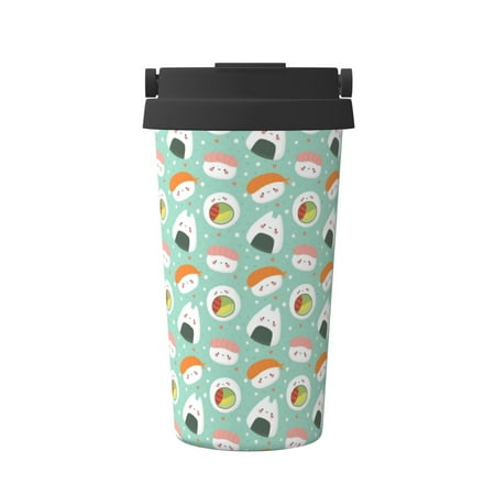 

Junzan Kawaii Sushi for Stainless Steel Vacuum Insulated Tumbler - Reusable Insulated Cold Brew Iced Coffee Cup Thermos -Gifts for Women Men Him Her