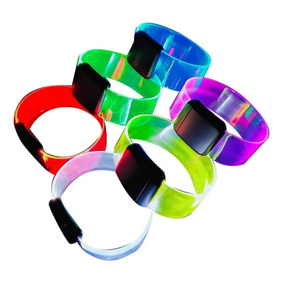 Glow in the Dark , LED Light Up Bracelets, Glow Flashing Wristbands for Kids Adults,Br y8405