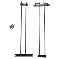 thumbnail image 1 of Large Stemware Wine Glass Hanger Rack Under Cabinet Kitchen Bar Storage Black Iron 17 Inch Set of 2, 1 of 8