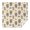 Beige Highland Cow, variant on White Highland Cow Flower Butterfly Pattern Square Tablecloth,Waterproof Square Table Cover,Wipeable Spillproof Washable Table Cover for Home Kitchen Party Decor 42"X42"(107x107cm)