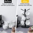 thumbnail image 4 of MyLifeUNIT Mug Holder Tree, Coffee Cup Holder with 6 Hooks (Black), 4 of 7