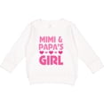 thumbnail image 2 of Inktastic Mimi and Papa Girl Grandchild Valentine Toddler Sweatshirt, 2 of 4
