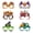 B, variant on Clearance Under $1.6! 12PCS Halloween Cardstock Glasses, Scary Eye Party Favors for Costume Decor, Paper, (One Size, B)