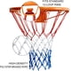 thumbnail image 4 of Paquete De Red De Baloncesto Pesada Protector Solar A Prueba De Lluvia, Cuerda Trenzada De Poliéster Audaz Rojo Blanco Azul, 12 Bucles para Competiciones Profesionales En Interiores Y Exteriores, 4 of 7