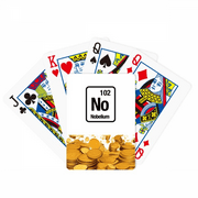 No Nobelium Checal Element chem Gold Playing Card Classic Game