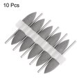 thumbnail image 3 of 10 Packs Rubber Polishing Bit Silicone Buffing Wheels 120 Grit 10mm Dia Mounted Grinding Head, Tapered Shape, 3 of 6