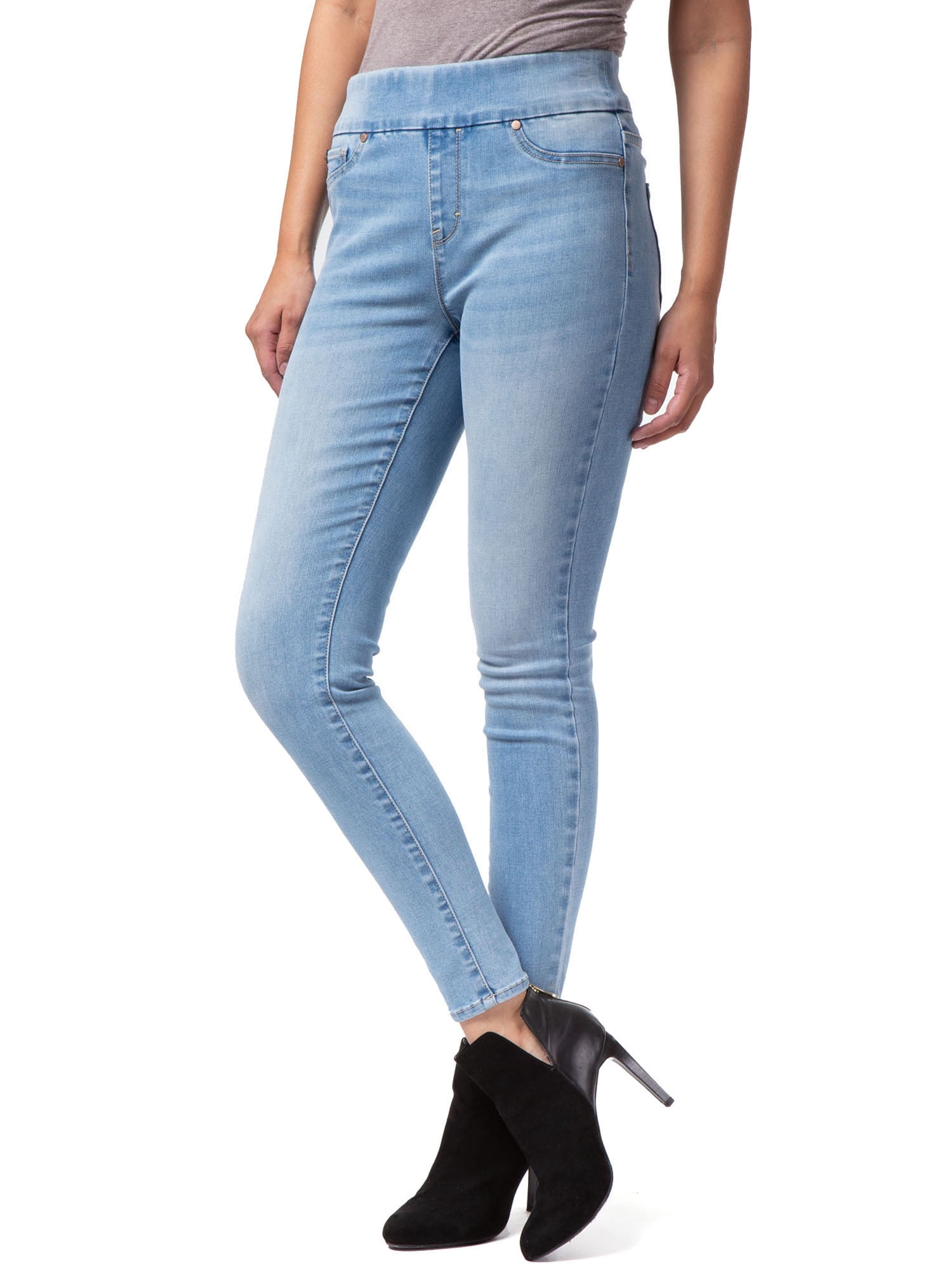 Jordache Women's High Rise Curvy Pull On Jeggings