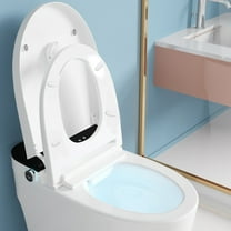 WRITWAA White Plastic Toilet Seat Bumpers 8 Pieces Soft Cushion Pads for Bathroom Comfort and Noise Reduction