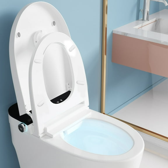 WRITWAA White Plastic Toilet Seat Bumpers 8 Pieces Soft Cushion Pads for Bathroom Comfort and Noise Reduction