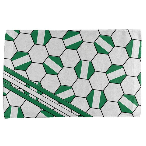 World Cup Nigeria Soccer Ball All Over Sport Towel