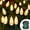 Warm White, variant on Christmas String Lights Battery Operated 33ft 50LED Outdoor/Indoor Waterproof C6 Strawberry Fairy Lights with 8 Modes, for Xmas Tree, Party, Wedding, Garden Decor(Warm White)
