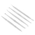 thumbnail image 6 of 5pcs Stainless Steel Pimples Acne Blackheads Extractor Tweezers Needles Tool Kit, 6 of 8