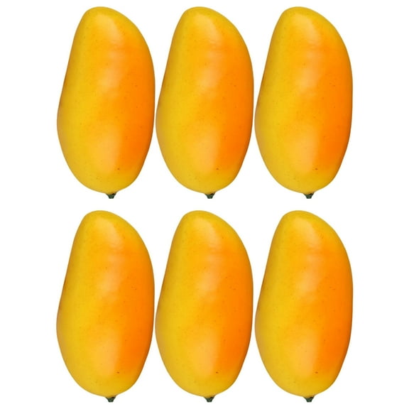 lanema Pack of 6 Artificial Mangos Ornament Set for Kitchen Display and Homes Staging