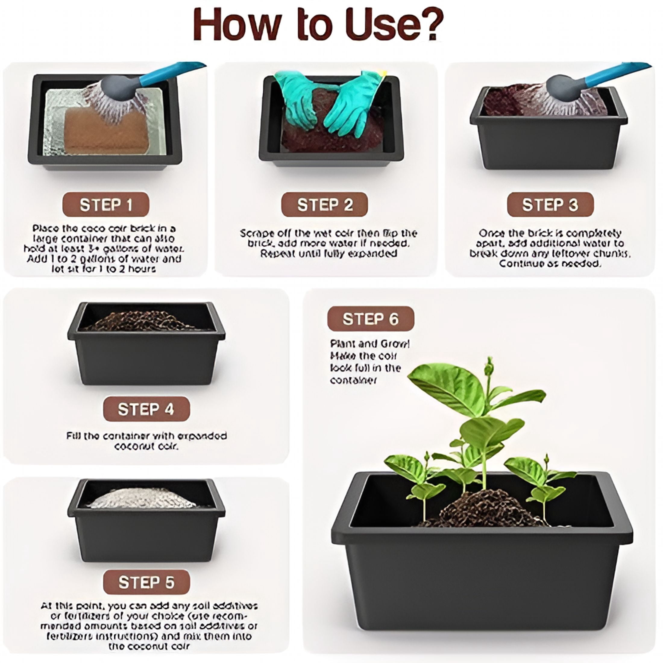 ZULAR 2026 New Coconut Coir Bricks | 5 Bricks / 650 Grams Each / 1.5 Pounds Each | Low Ec Triple-Washed | As Hydroponics Garden Soil | 100% Organic and Eco-Friendly | Seed Bed