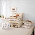 thumbnail image 5 of Manfei Rustic Farmhouse Cabin Bedding Comforter Set 7pcs,Autumn Fall Pumpkin King Bedding Sets,Halloween Theme Bed Sheets,Ultra Soft Room Decor Reversible, 5 of 7