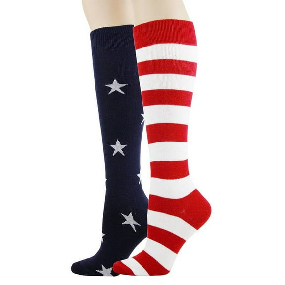 Stars and Stripes Knee High Socks