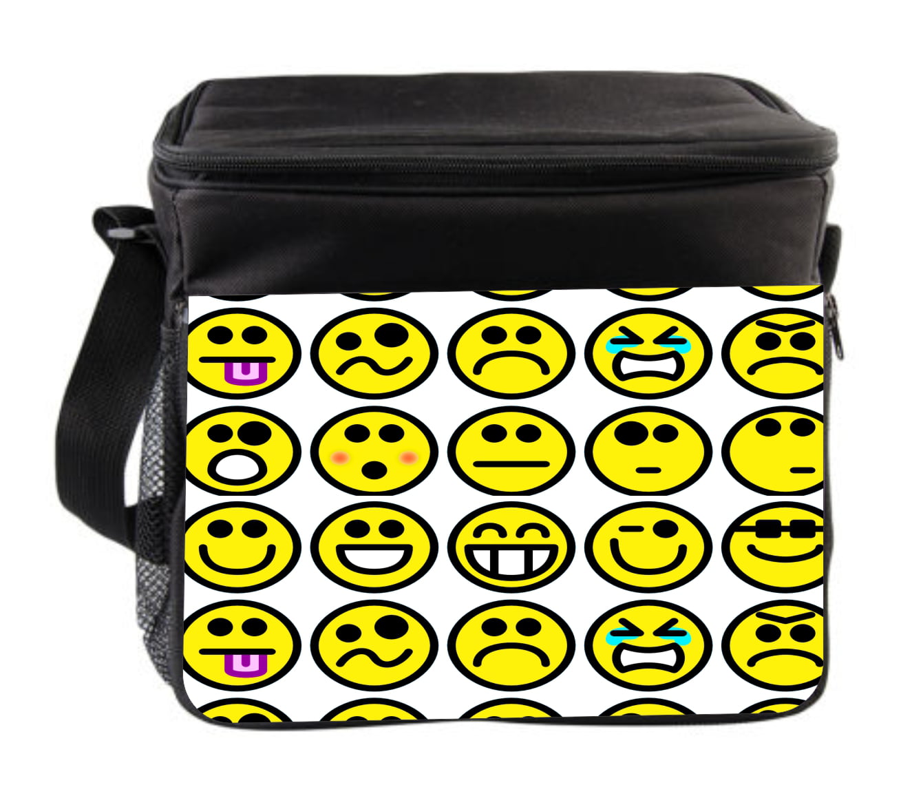 Emoji Lunch Bag Tote Kids Black Insulated 