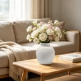 thumbnail image 7 of Virelaxpo Ceramic Retro Distressed Accent Vase Modern Farmhouse Bohemian for Living Room Table Centerpiece Dried Flower Planter Home Decor, 7 of 7