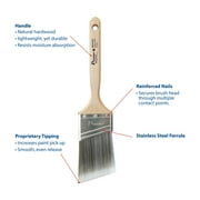 2 in. Bedford CT Poly Angle Sash Household Paintbrush, Polyester