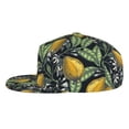 thumbnail image 3 of Balery Baseball Cap Flat Bill Hats for Men Adjustable Size for Running Workouts and Outdoor Activities All Seasons Dad Hat(Citrus Fruits Elegant Lemons ), 3 of 9