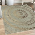 thumbnail image 1 of Mandala Decorative Rug, Circle Universe and Cosmos Esoteric Oriental Flower Pattern of Image Print, Quality Carpet for Bedroom Dorm and Living Room, 6 Sizes, Taupe Camel, by Ambesonne, 1 of 4