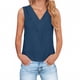thumbnail image 3 of TaTaai Womens solid crew neck t-shirt, linen cotton blend, short sleeve, button cuff, cutout design, casual comfortable, lightweight, perfect for weekend trips & casual gatherings Gift, 3 of 9