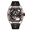 Rose Black, variant on Skeleton Dial Men Watches Steel Case Automatic Mechanical Sport Wristwatch Waterproof Luminous