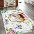 thumbnail image 2 of Area Rugs for Living Room Bedroom, Happy Easter 4'x6' Rug Washable Carpet Runner Indoor Outdoor, Spring Daisy Eggs Leaves Butterfly Colorful Plaid Non Slip Accent Floor Mats Rug for Kitchen, Office, 2 of 8