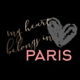 thumbnail image 3 of Allen, Kimberly 12x12 Black Modern Framed Museum Art Print Titled - Paris Heart 3, 3 of 5