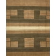 thumbnail image 1 of Ahgly Company Indoor Rectangle Abstract Bronze Brown Area Rugs, 6' x 9', 1 of 6
