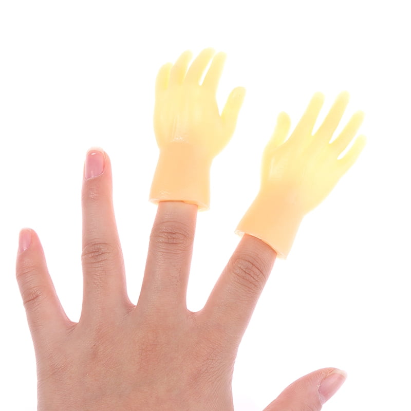 Simulación Dedo Manos Tiny Left Right Hand Para Game Party Costume Oulian 10 Piezas Halloween Mini Finger Hands 4 cm 8 