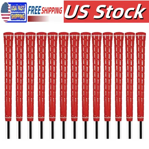 13 PACKS Standard Red Golf Grip Club Grip Tour Wrap High-Tack Rubber Girp Durability Grip