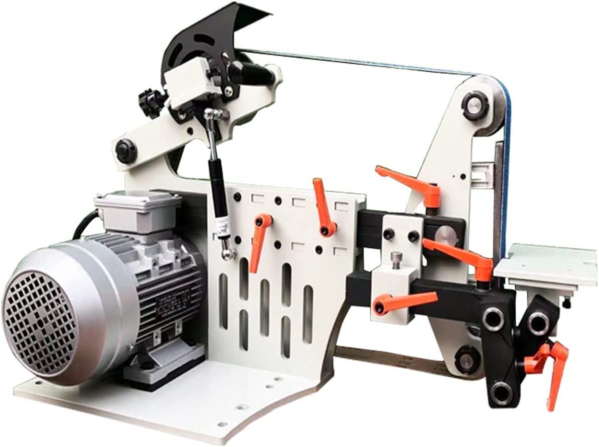 INTSUPERMAI 72" Multi-funchion Belt Sander Grinder Bench Sander Shapener Polishing Machine Cutting Tools Variable Speed Double Stands 220V