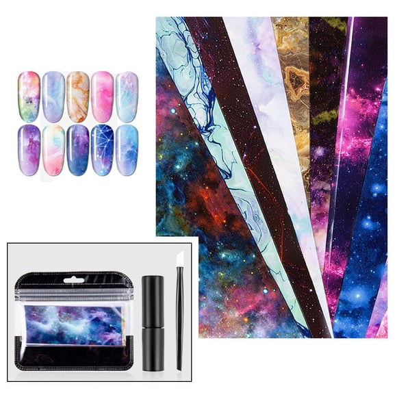 Nail Glue Decoración Herramientas de maquillaje Regalos prácticos Accesorios s de manicura para salones de uñas DIY Cosplay - cielo estrellado Colco Kits de gel de pegamento de lámina de uñas