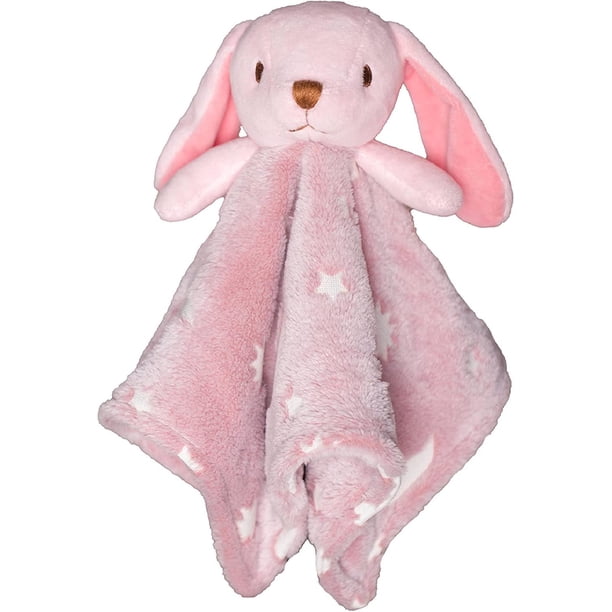 Rabbit Lovey Blanket Baby Security Blankets for Girls Polyester Baby Boy Security Blanket 15