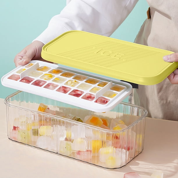 Molde para Cubiteras, Cubitera para Congelador, Bandeja para Cubitos de Hielo