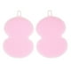 thumbnail image 5 of Paquete de 2 cepillos de silicona antiadherentes para lavar platos, esponjas y toallas para fregar, para cocina, sartenes, platos, cuencos, frutas y verduras. Rosado, 5 of 8