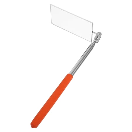 Toyandona Orange Telescoping Inspection Mirror for Automotive Repairs Lightweight Foldable Design