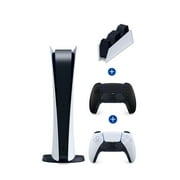 PlayStation 5 Digital Edition PLUS Manette sans fil PlayStation 5 DualSense – Midnight Black et station de charge PlayStation 5 DualSense