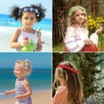thumbnail image 6 of 8PCS Sunflower Headband Hippie,Sunflower Hair Wreath,Elastic Floral Headband,Fabric Floral Headpiece for Party Gift Travel Wedding Festivals(Random Color), 6 of 6