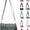 Gray, variant on Checkered Crossbody Bum Bag for Women Nylon Checkereds Crossbody Bag Spacious Checkered Purse Bum Bag (Light purple)