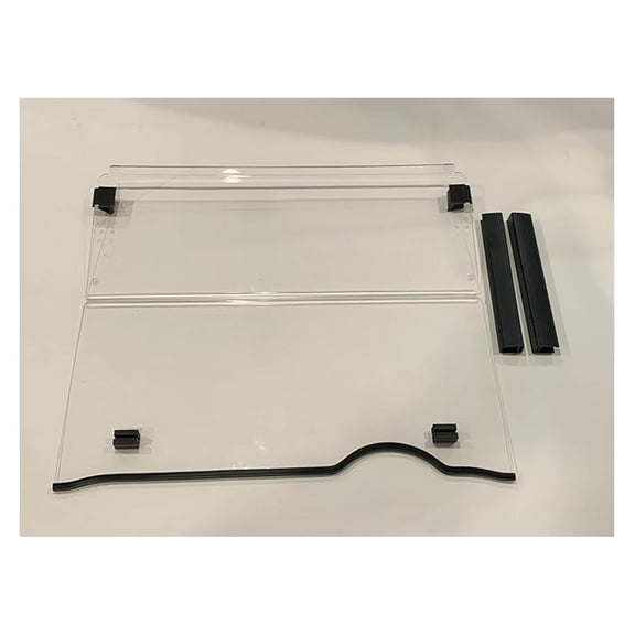EZGO RXV Clear Fold Down Impact Resistant Windshield for EZGO RXV Golf Cart - Quick Disconnect