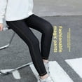thumbnail image 4 of GYRATEDREAM Kid Girls Stretch Denim Legging Teen Soft Breathable High Waist Stretch Long Pant Snug Fitting Jeans Legging Trouser for 5-15 Years, 4 of 5