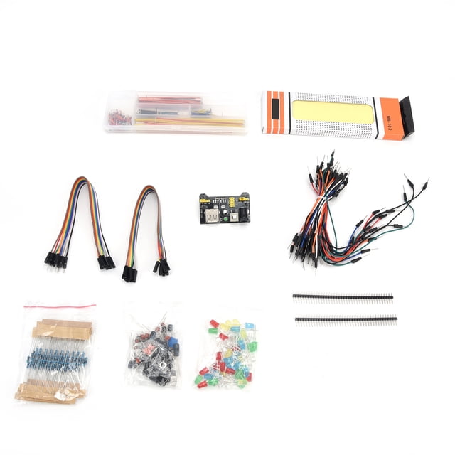 Paquete de componentes, kit de componentes, kit de inicio de componentes electrónicos, kit de inicio de placa de pruebas, kit de bricolaje, instalación sencilla