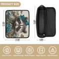 thumbnail image 2 of Hair Tools Storage with Heat Resistant Mat- Raccoon Printed Curling Iron Travel Bag/Flat Iron Case for Women, 2 of 8